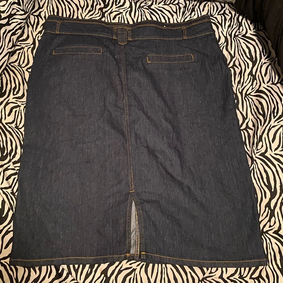 Dark Blue Jean Skirt - Picture 2 of 2